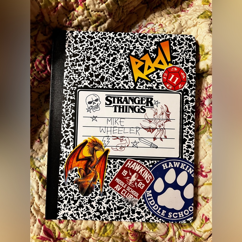 Brand new stranger things notebook